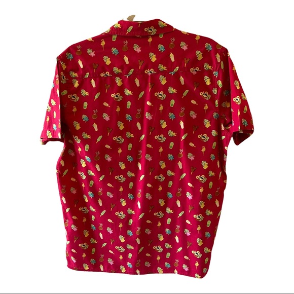 Disney Parks Aloha Polynesian Snacks & Treats Button Down Shirt, Sz Med - Picture 3 of 7